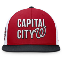 Washington Nationals Pro Trucker Snapback Hat Red