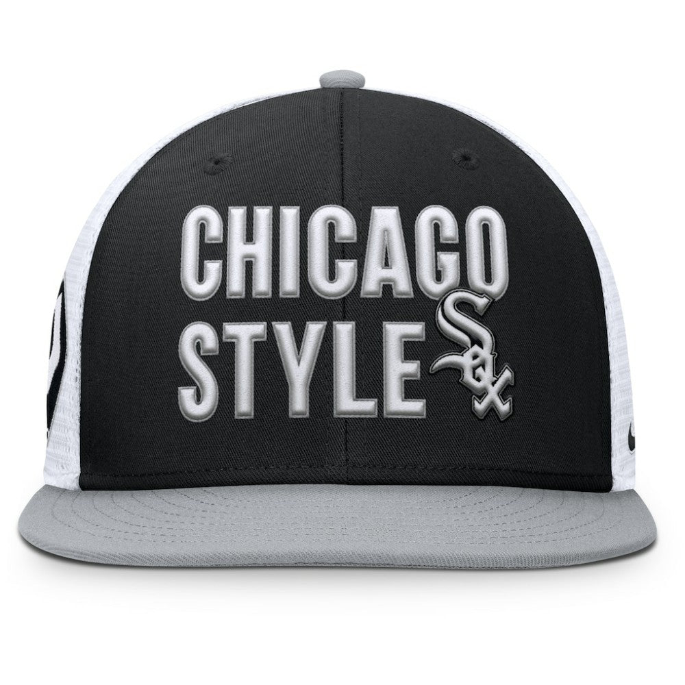 Chicago White Sox Pro Trucker Snapback Hat Black