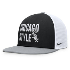 Chicago White Sox Pro Trucker Snapback Hat Black
