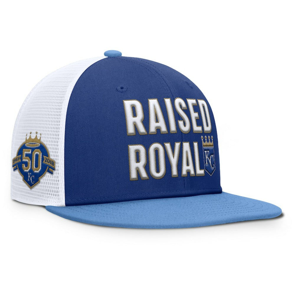 Kansas City Royals Pro Performance Trucker Snapback Hat Royal/Light Blue