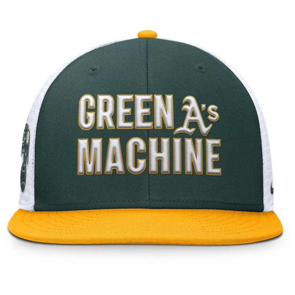 Athletics Pro Trucker Snapback Hat Green