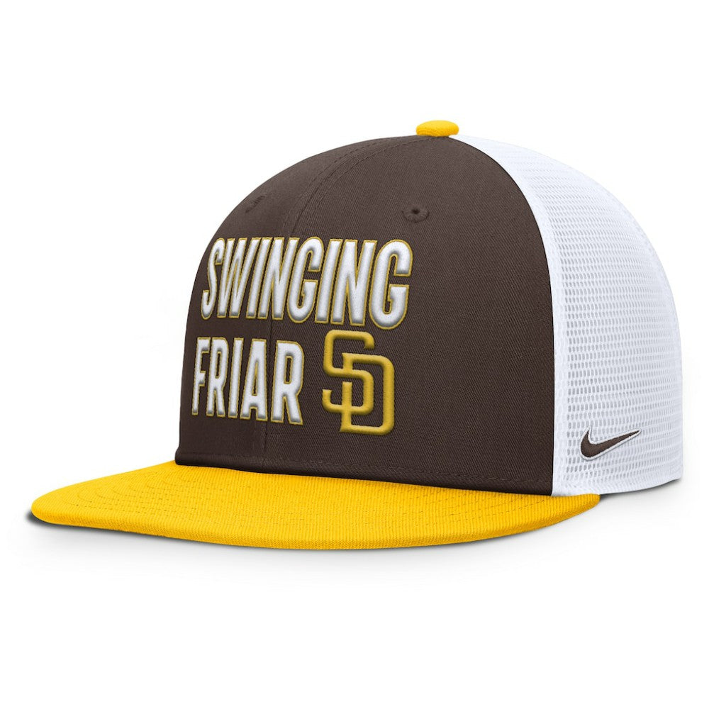 San Diego Padres Pro Trucker Snapback Hat Brown