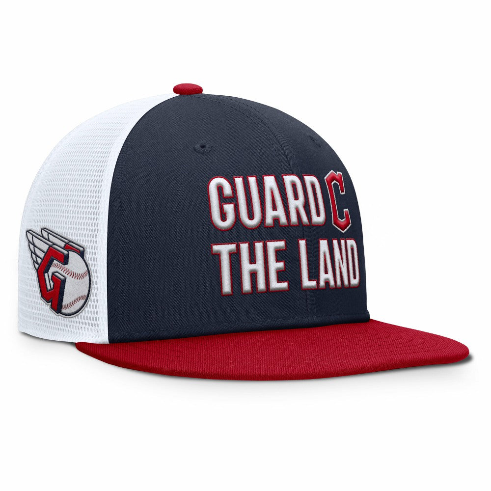 Cleveland Guardians Pro Trucker Snapback Hat Navy