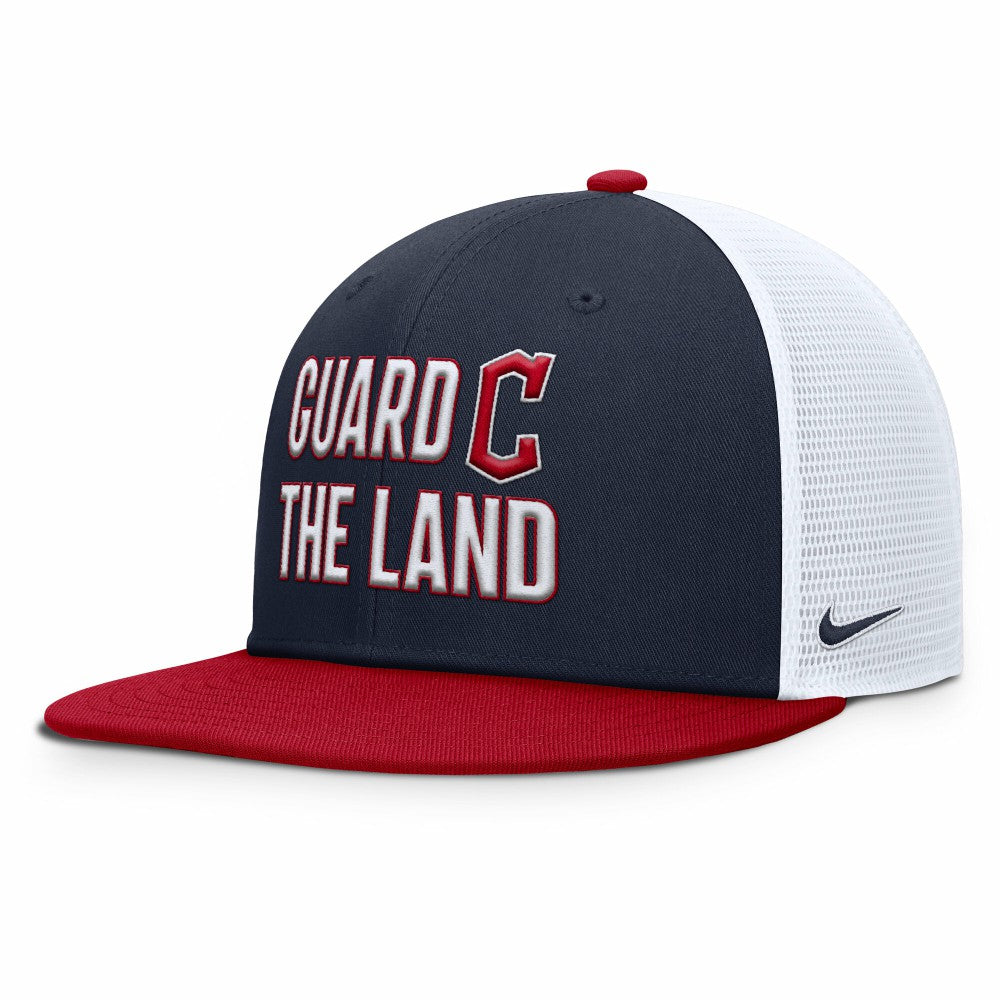 Cleveland Guardians Pro Trucker Snapback Hat Navy