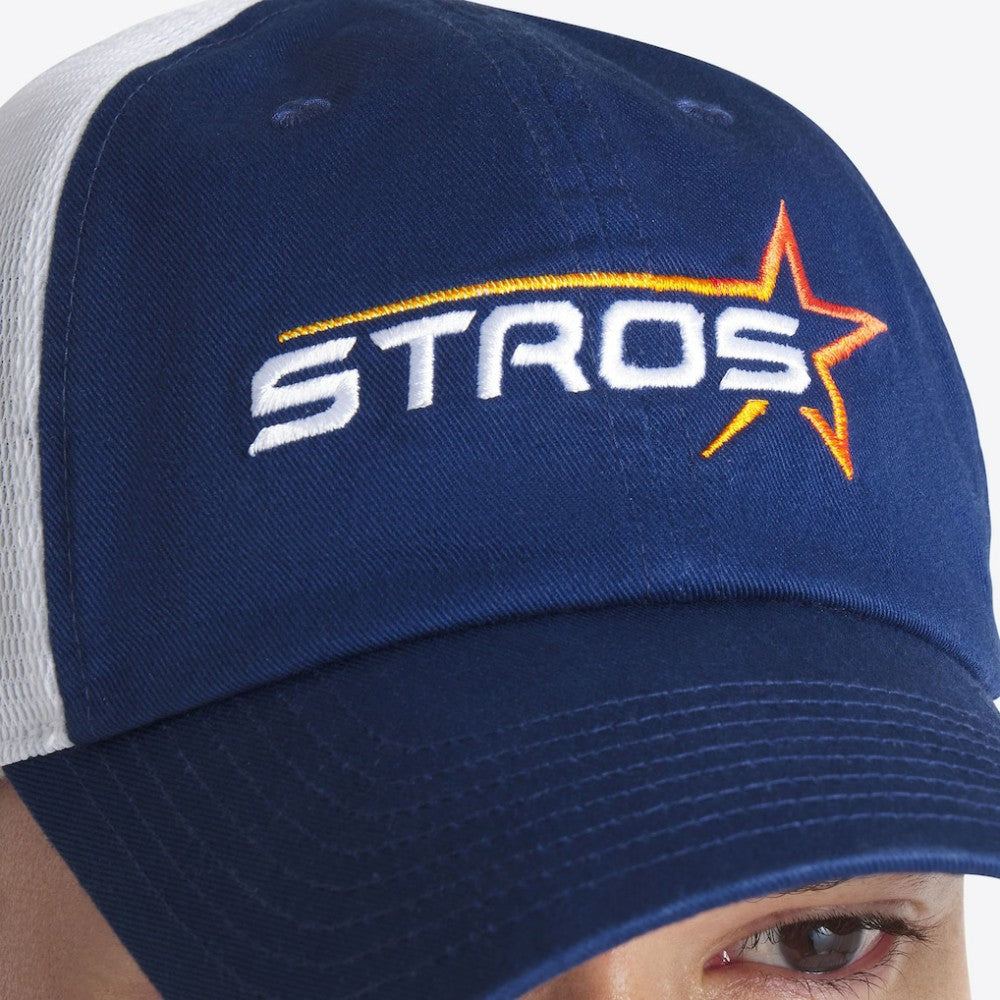 Houston Astros Women's 2025 City Connect Club Trucker Adjustable Hat Navy/White