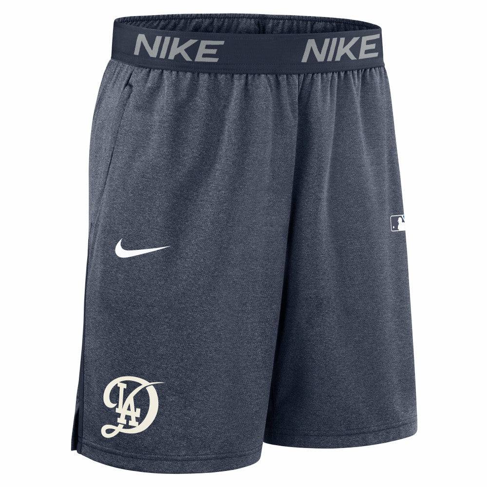 Los Angeles Dodgers Authentic Collection City Connect Performance Knit Shorts Navy
