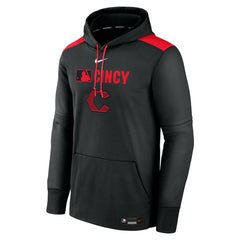 Cincinnati Reds Authentic Collection City Connect Therma Pullover Hoodie Black