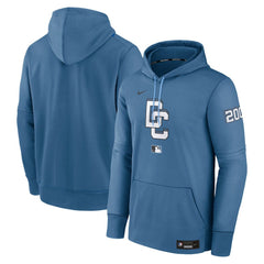 Washington Nationals 2025 City Connect Authentic Collection Performance Pullover Hoodie Blue