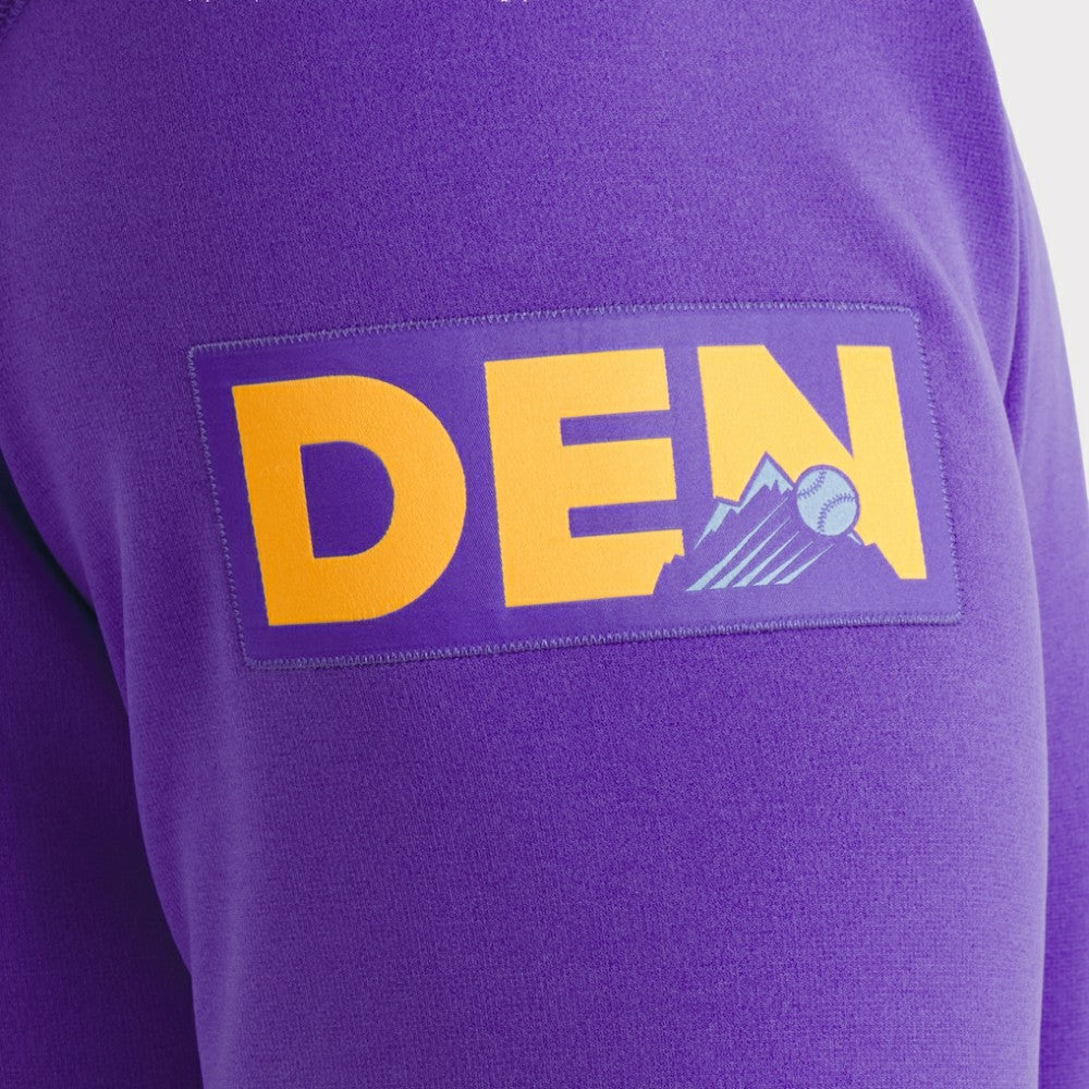 Colorado Rockies 2025 City Connect Authentic Collection Therma Pullover Hoodie Purple