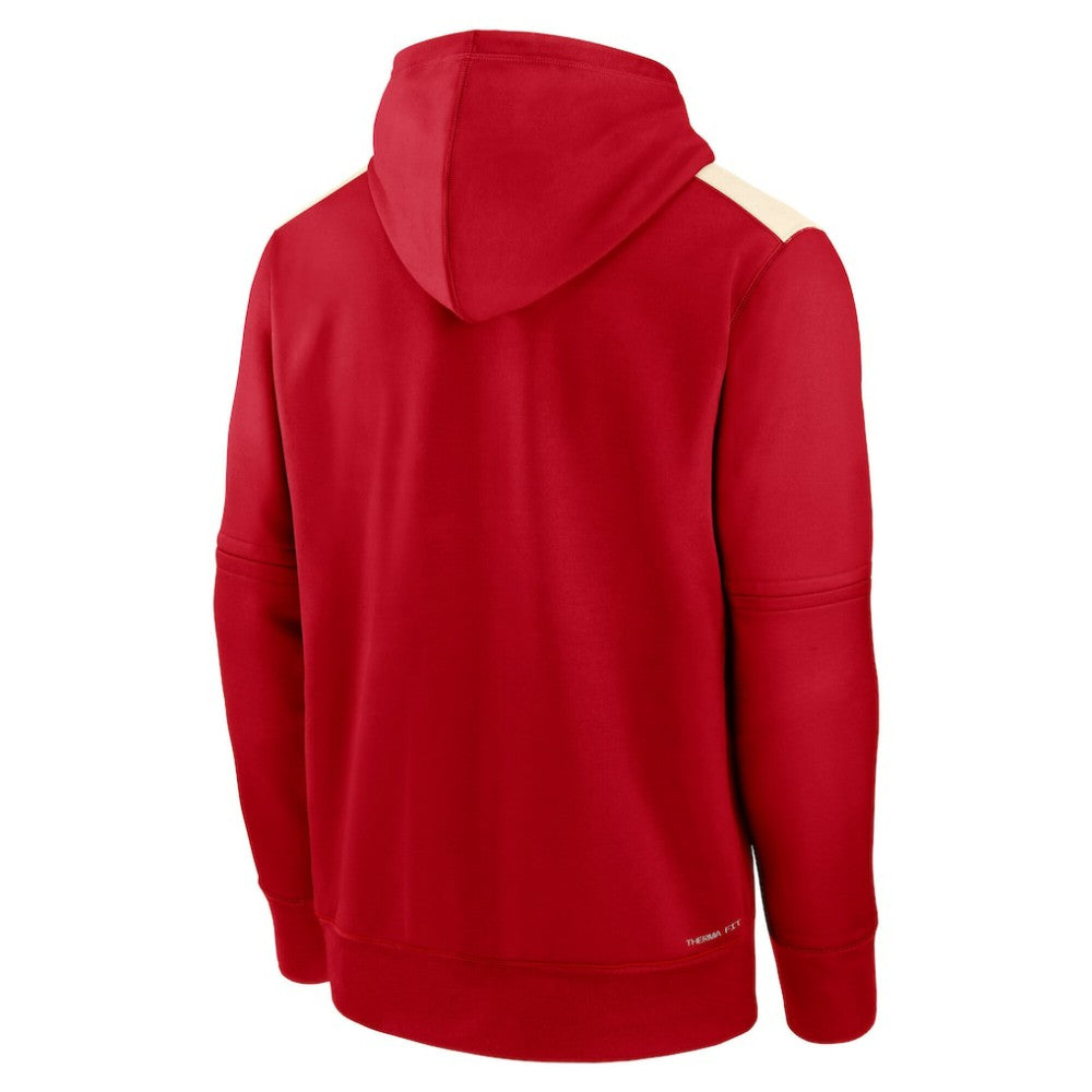 Los Angeles Angels Authentic Collection City Connect Therma Pullover Hoodie Red