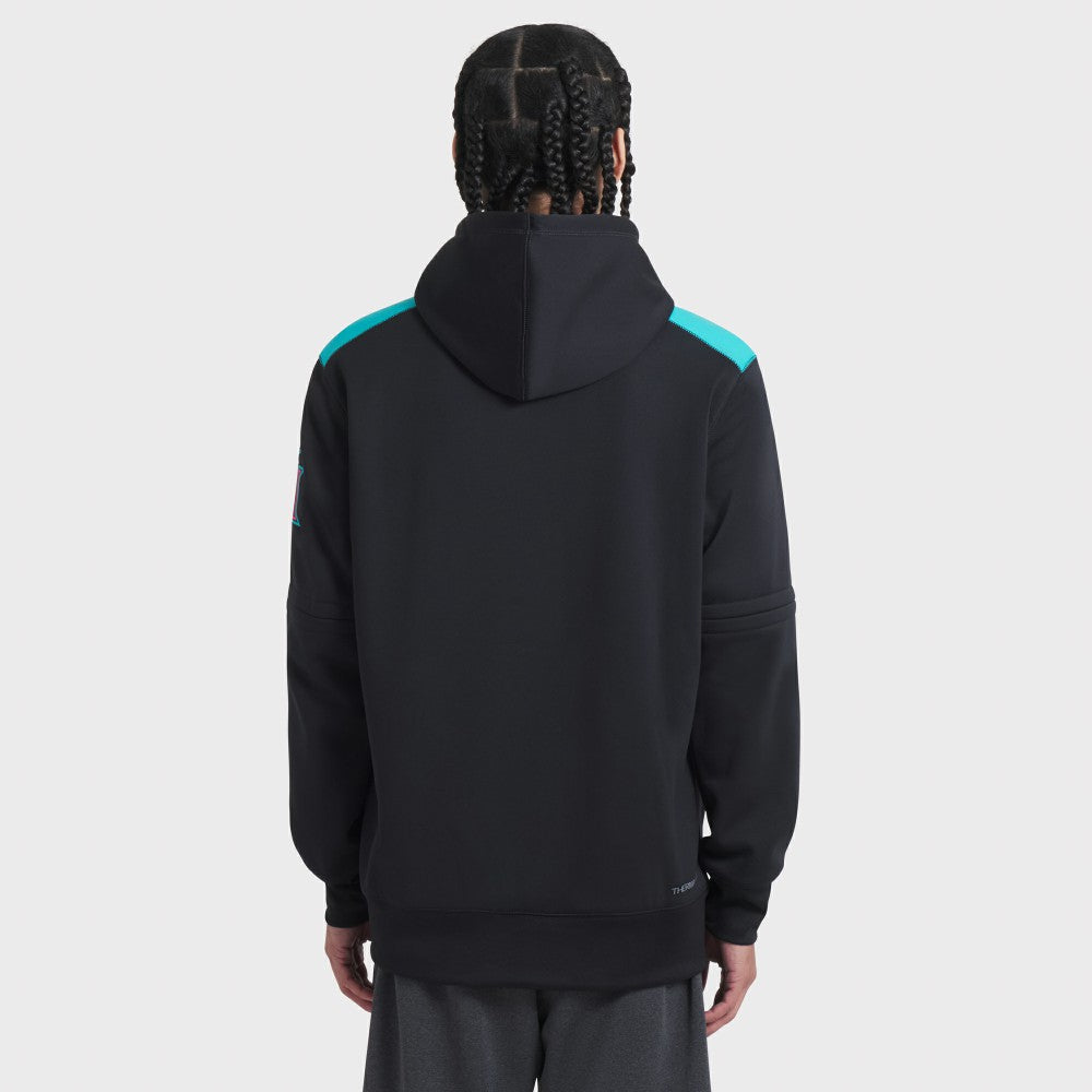 Miami Marlins 2025 City Connect Authentic Collection Therma Pullover Hoodie Black