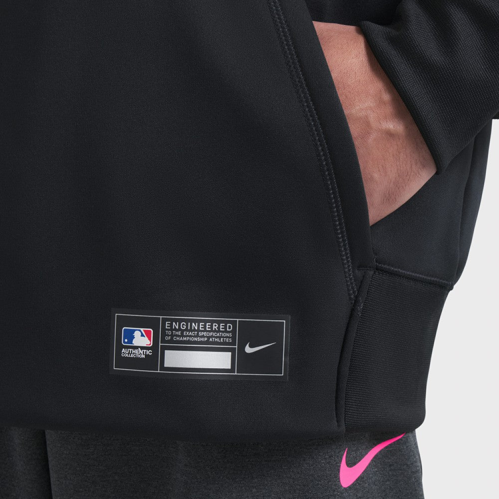 Miami Marlins 2025 City Connect Authentic Collection Therma Pullover Hoodie Black