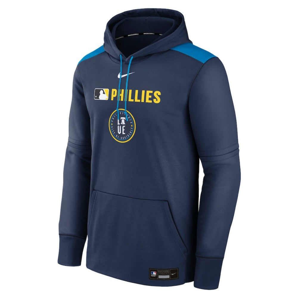 Philadelphia Phillies Authentic Collection City Connect Therma Pullover Hoodie Navy