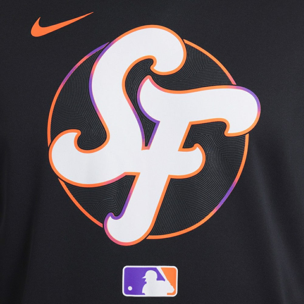 San Francisco Giants 2025 City Connect Authentic Collection Performance Pullover Hoodie Black