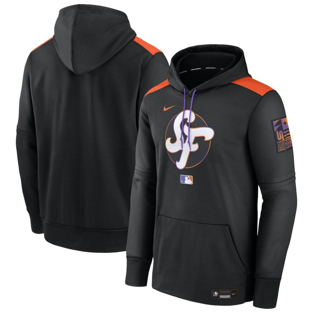 San Francisco Giants 2025 City Connect Authentic Collection Performance Pullover Hoodie Black