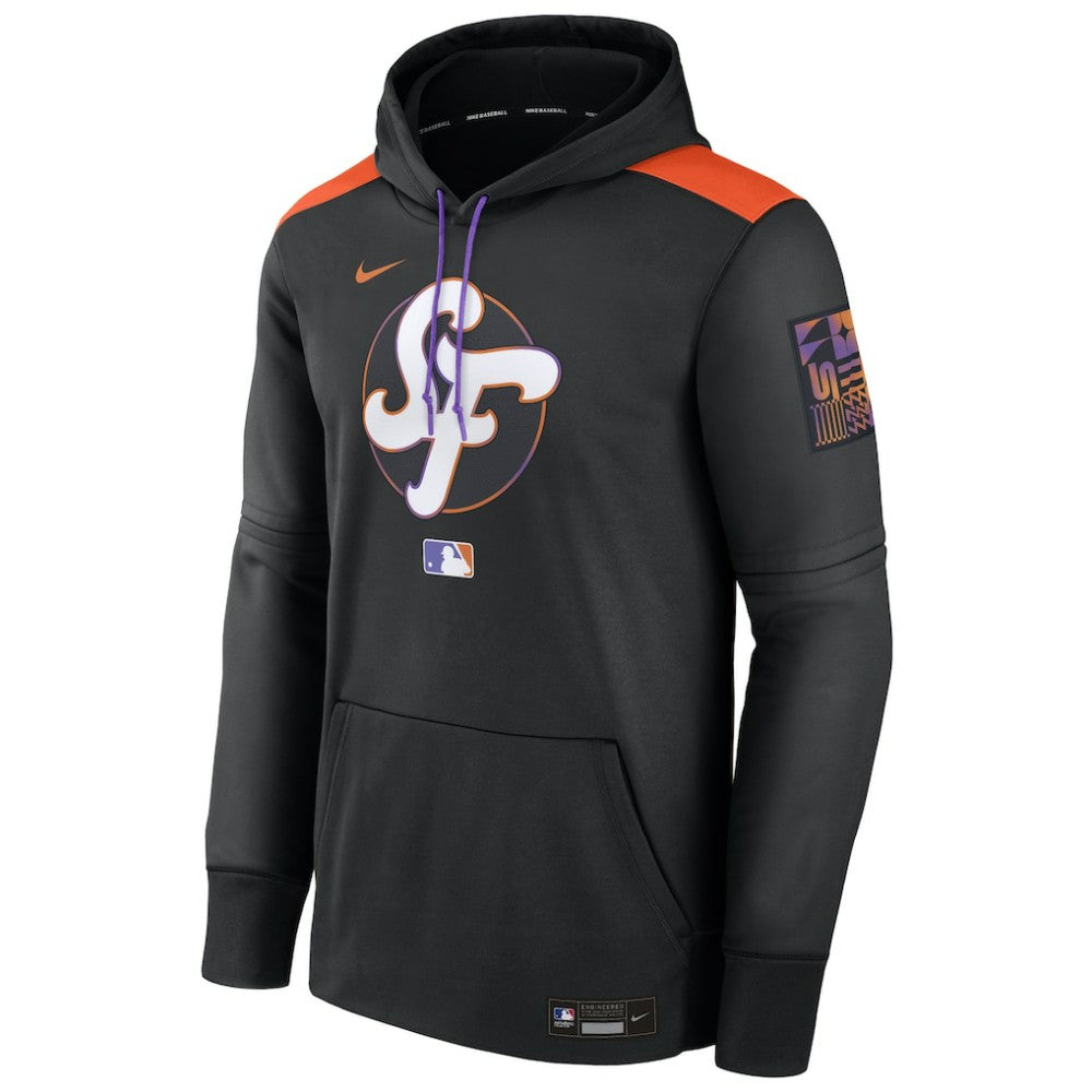 San Francisco Giants 2025 City Connect Authentic Collection Performance Pullover Hoodie Black