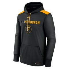 Pittsburgh Pirates Authentic Collection City Connect Therma Pullover Hoodie Black