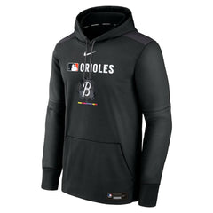 Baltimore Orioles Authentic Collection City Connect Therma Pullover Hoodie Black