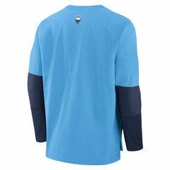 Milwaukee Brewers 2025 City Connect Authentic Collection Player Dri-FIT Lightweight Pullover Light Blue