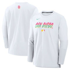 San Diego Padres 2025 City Connect Authentic Collection Player Dri-FIT Lightweight Pullover White