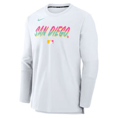 San Diego Padres 2025 City Connect Authentic Collection Player Dri-FIT Lightweight Pullover White