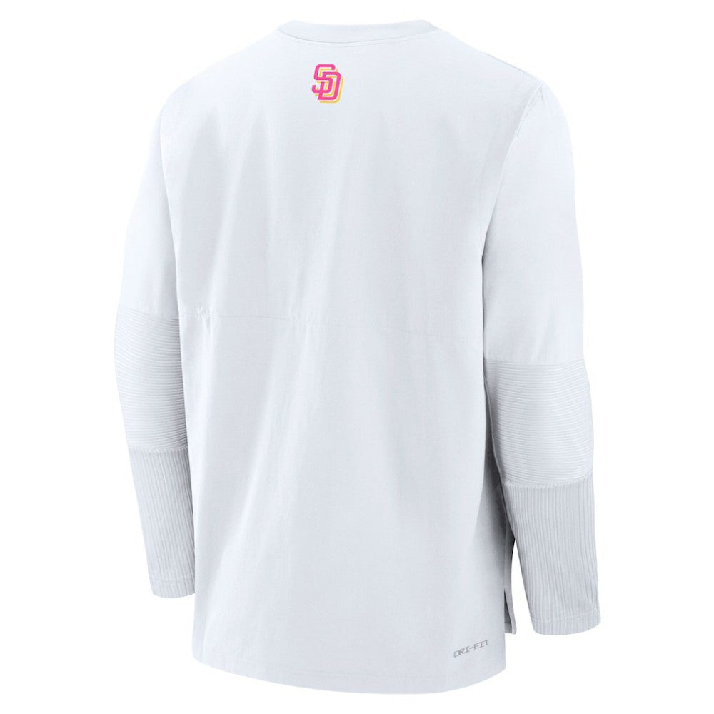 San Diego Padres 2025 City Connect Authentic Collection Player Dri-FIT Lightweight Pullover White