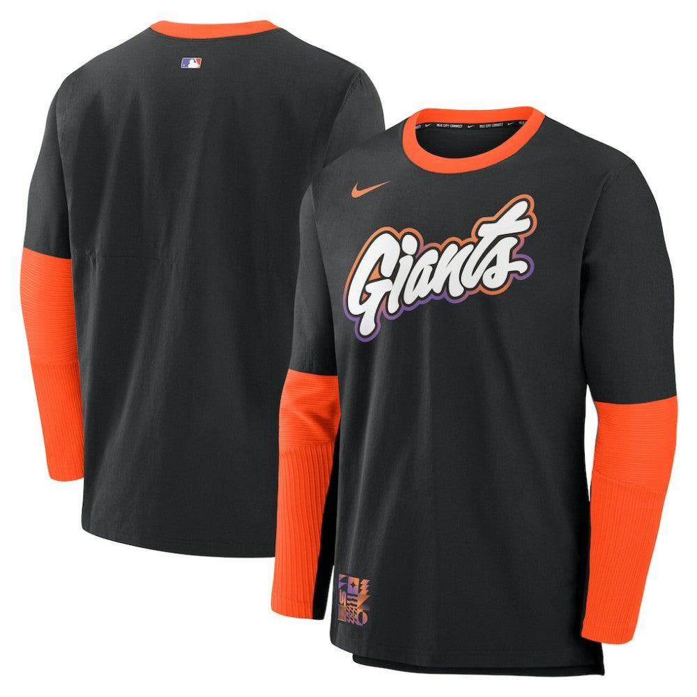 San Francisco Giants 2025 City Connect Authentic Collection Player Dri-FIT Lightweight Pullover Black