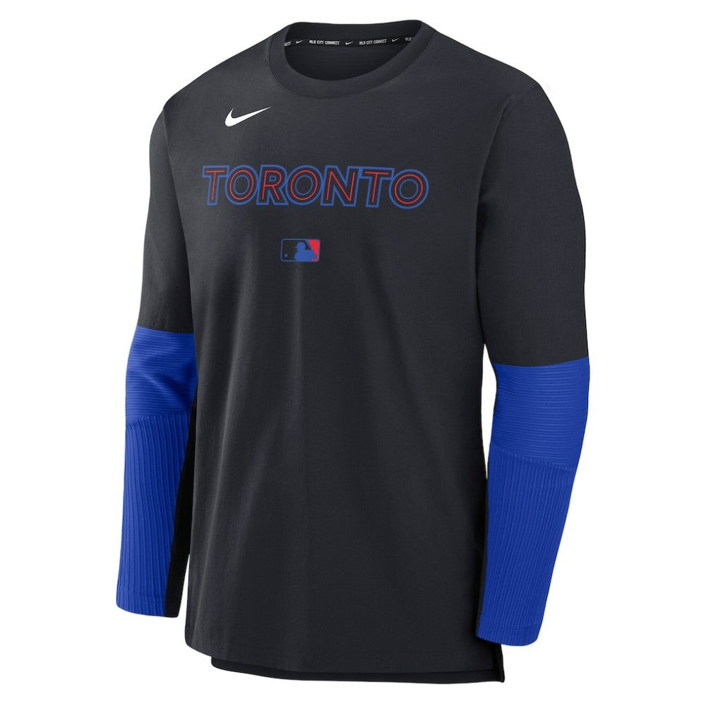 Toronto Blue Jays 2025 City Connect Authentic Collection Player Dri-FIT Lightweight Pullover Black