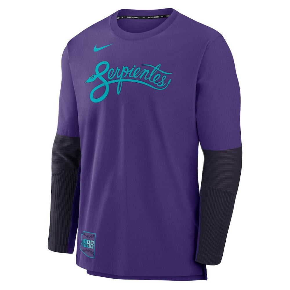Arizona Diamondbacks 2025 City Connect Authentic Collection Player Dri-FIT Lightweight Pullover Purple