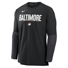 Baltimore Orioles 2025 City Connect Authentic Collection Player Dri-FIT Lightweight Pullover Black