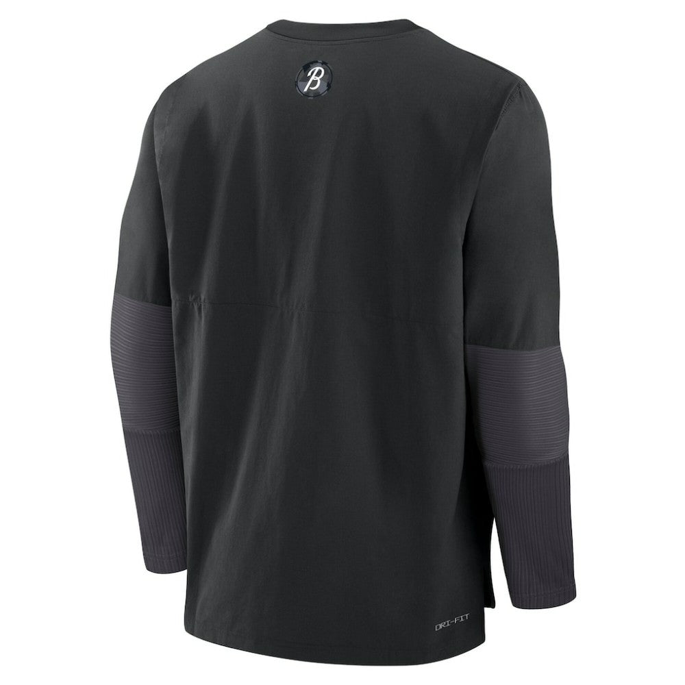 Baltimore Orioles 2025 City Connect Authentic Collection Player Dri-FIT Lightweight Pullover Black