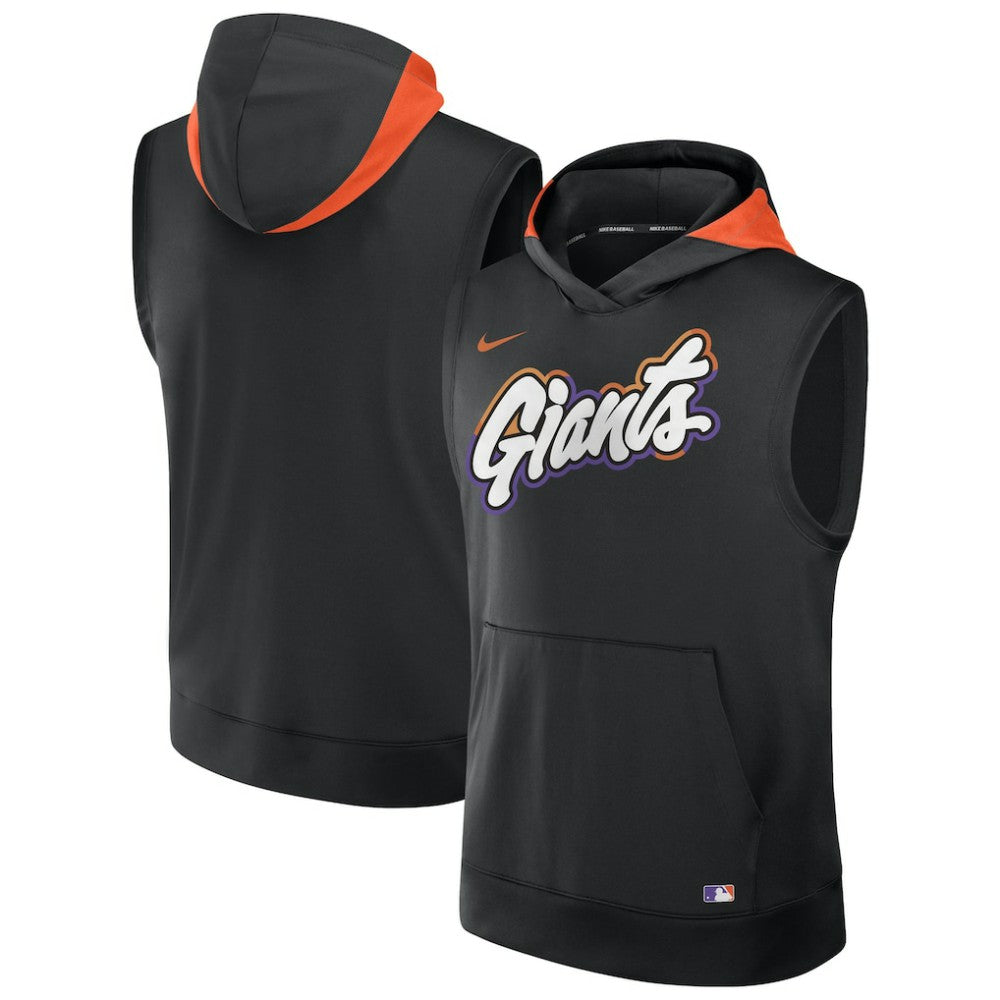 San Francisco Giants 2025 City Connect Authentic Collection Dri-FIT Sleeveless Hoodie Black