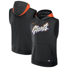 San Francisco Giants 2025 City Connect Authentic Collection Dri-FIT Sleeveless Hoodie Black