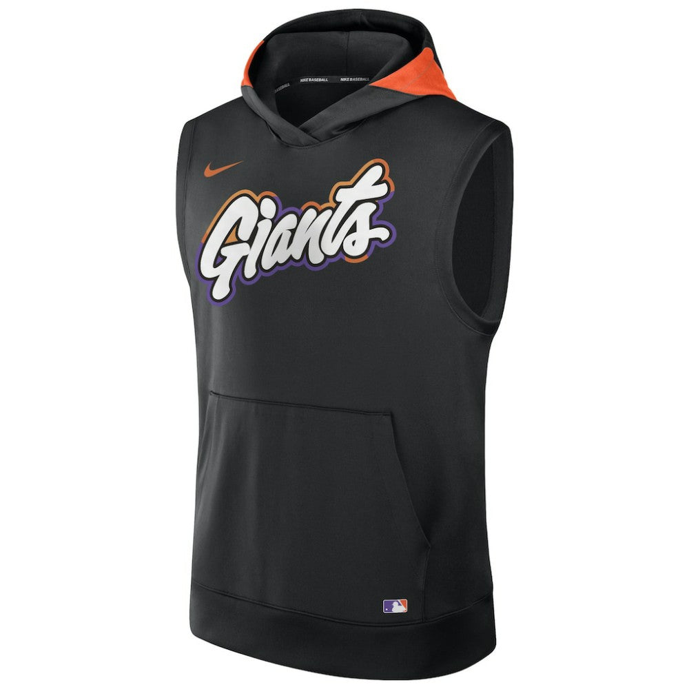 San Francisco Giants 2025 City Connect Authentic Collection Dri-FIT Sleeveless Hoodie Black