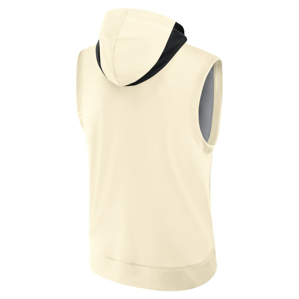 Los Angeles Dodgers 2025 City Connect Authentic Collection Dri-FIT Sleeveless Hoodie Cream