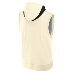 Los Angeles Dodgers 2025 City Connect Authentic Collection Dri-FIT Sleeveless Hoodie Cream