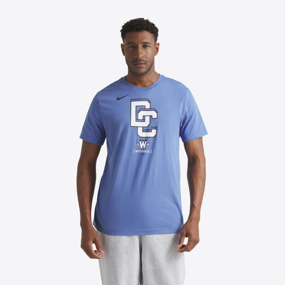 Washington Nationals 2025 City Connect Logo T-Shirt Blue