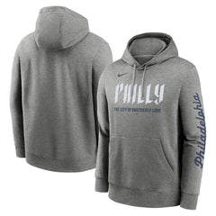 Philadelphia Phillies City Connect Club Pullover Hoodie Heather Charcoal