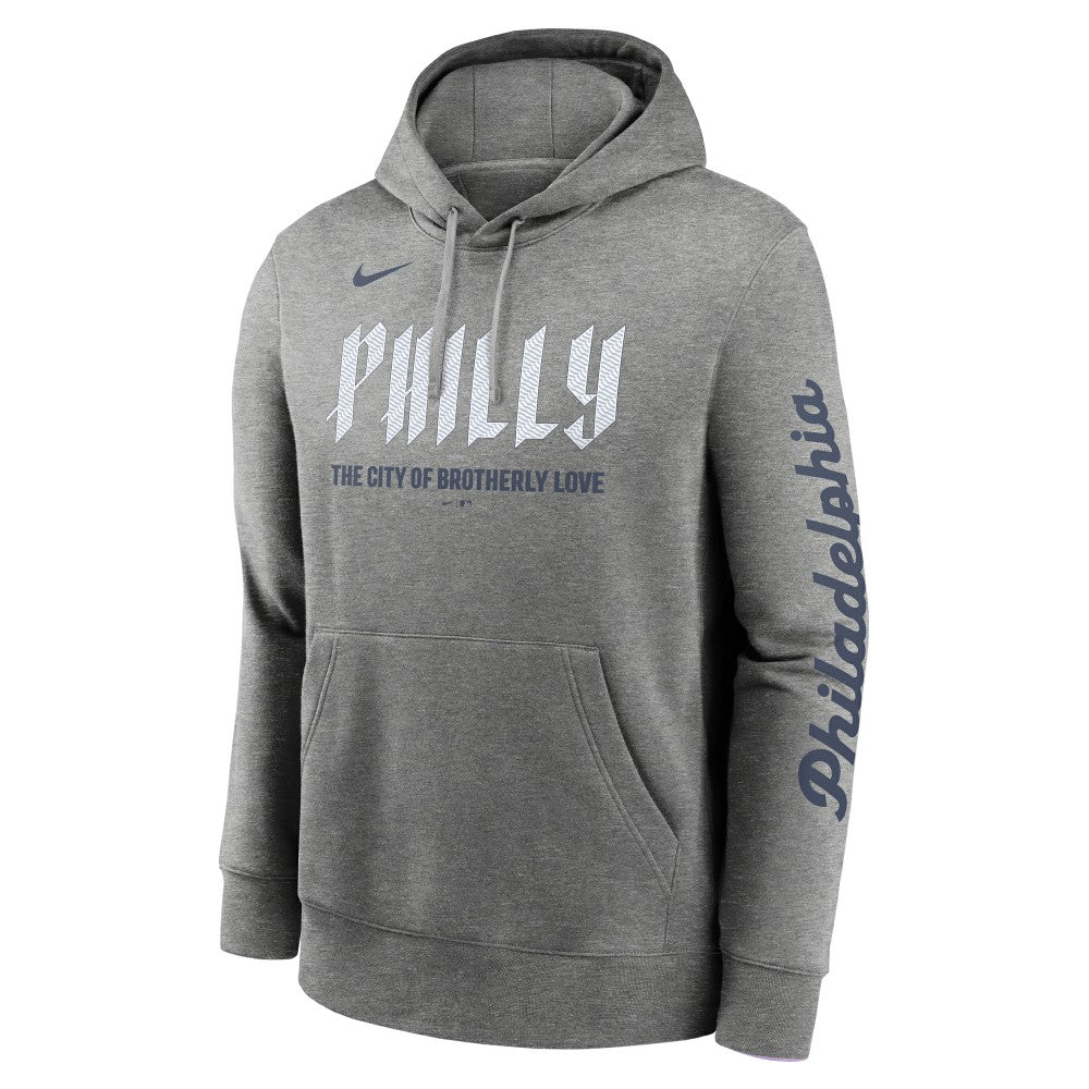 Philadelphia Phillies City Connect Club Pullover Hoodie Heather Charcoal