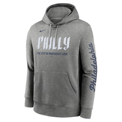 Philadelphia Phillies City Connect Club Pullover Hoodie Heather Charcoal