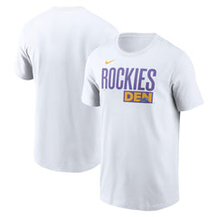 Colorado Rockies City Connect Wordmark T-Shirt White