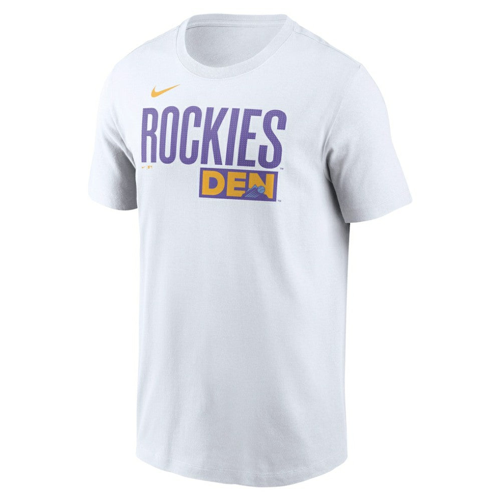 Colorado Rockies City Connect Wordmark T-Shirt White