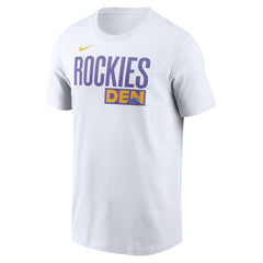 Colorado Rockies City Connect Wordmark T-Shirt White