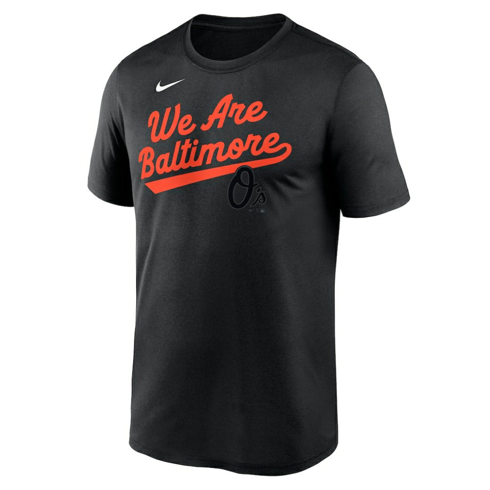 Baltimore Orioles City Connect Team Phrase Script Legend Performance T-Shirt Black