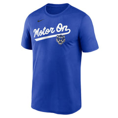 Detroit Tigers City Connect Team Phrase Script Legend Performance T-Shirt Royal