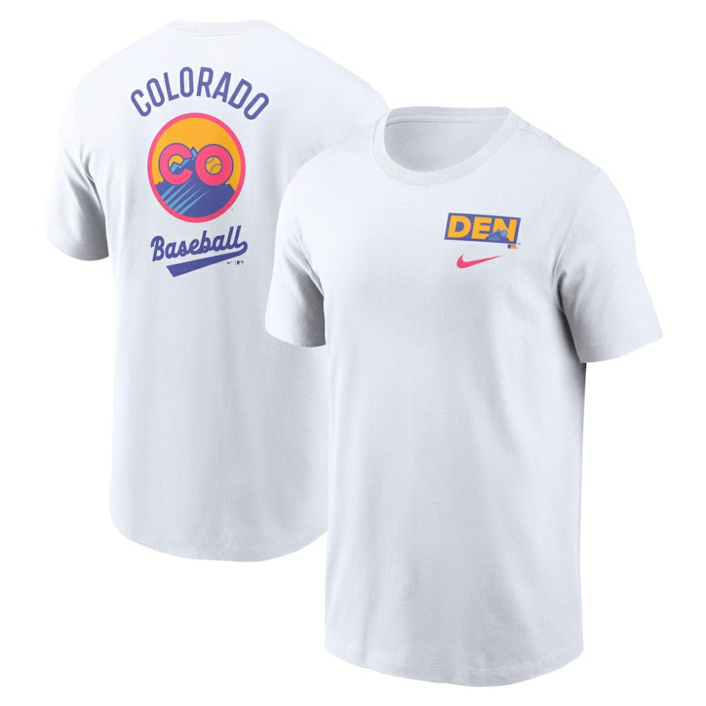 Colorado Rockies 2025 City Connect 2-Hit T-Shirt White