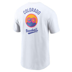Colorado Rockies 2025 City Connect 2-Hit T-Shirt White