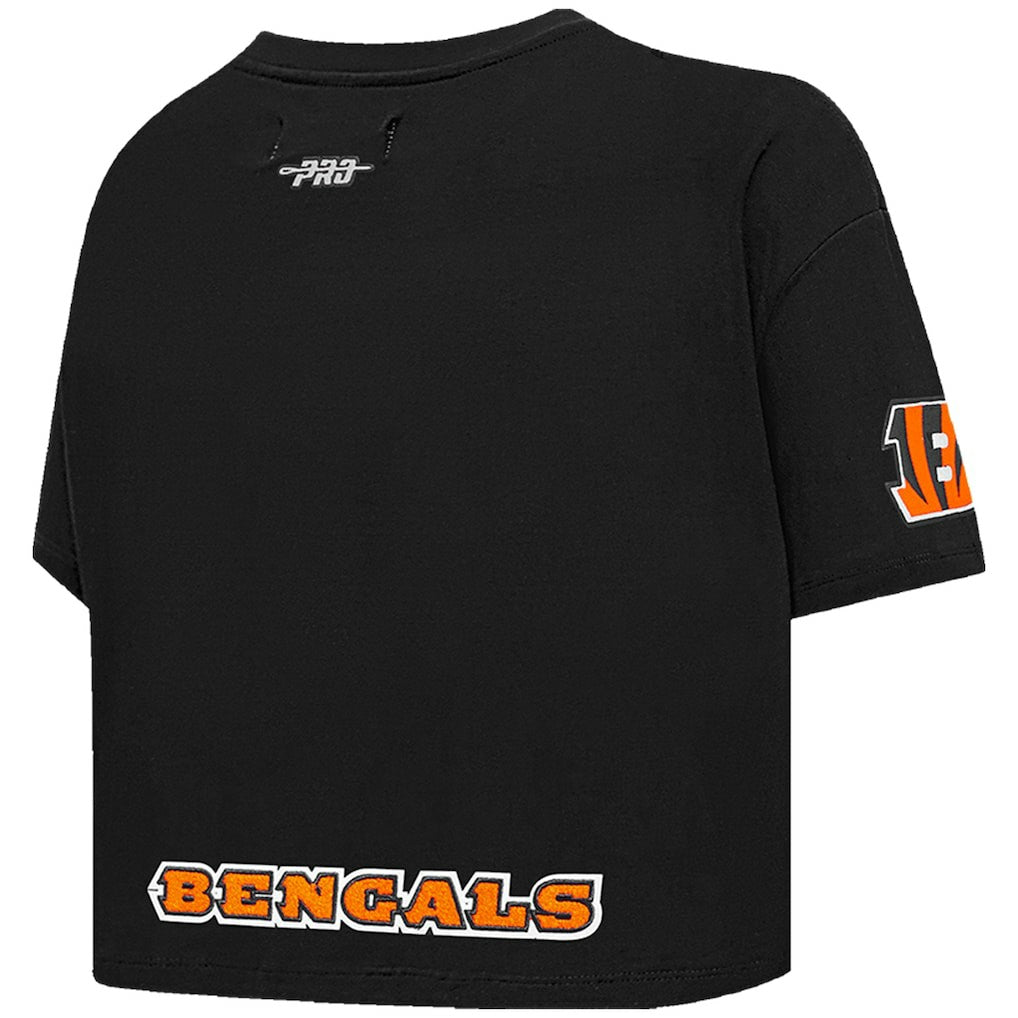 Joe Burrow Cincinnati Bengals Pro Standard Women's Player Name & Number Cropped Boxy T-Shirt - Black cheap