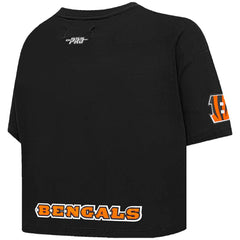 Joe Burrow Cincinnati Bengals Pro Standard Women's Player Name & Number Cropped Boxy T-Shirt - Black cheap