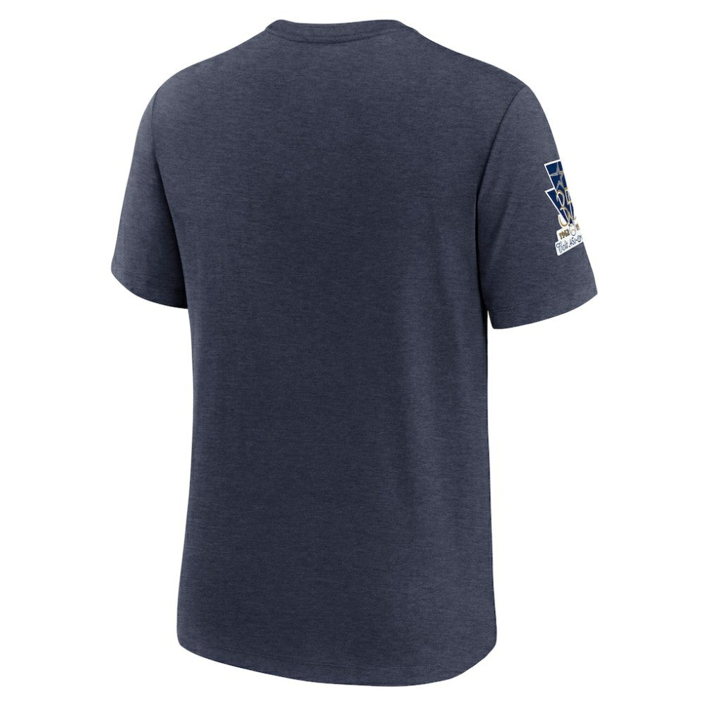 Houston Astros Cooperstown Collection Eras Tri-Blend T-Shirt Heather Navy